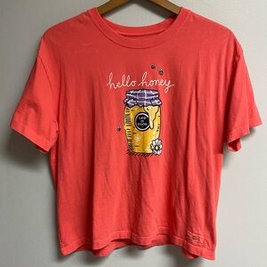 LIFE IS GOOD CROPPED TOP - LARGE